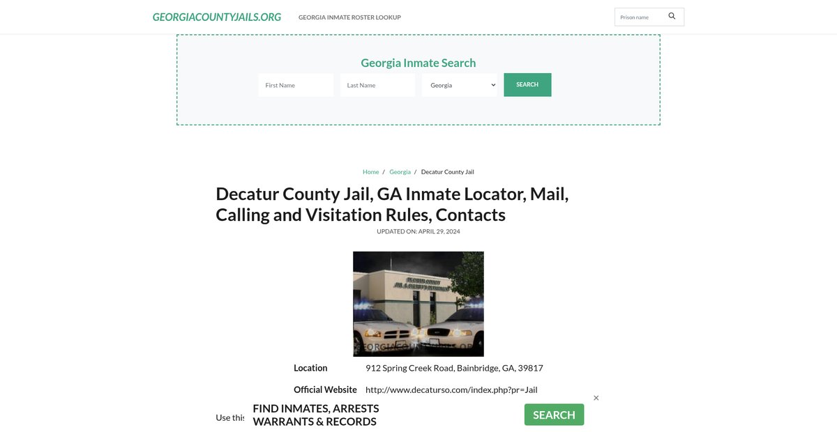 Preview of georgiacountyjails.org