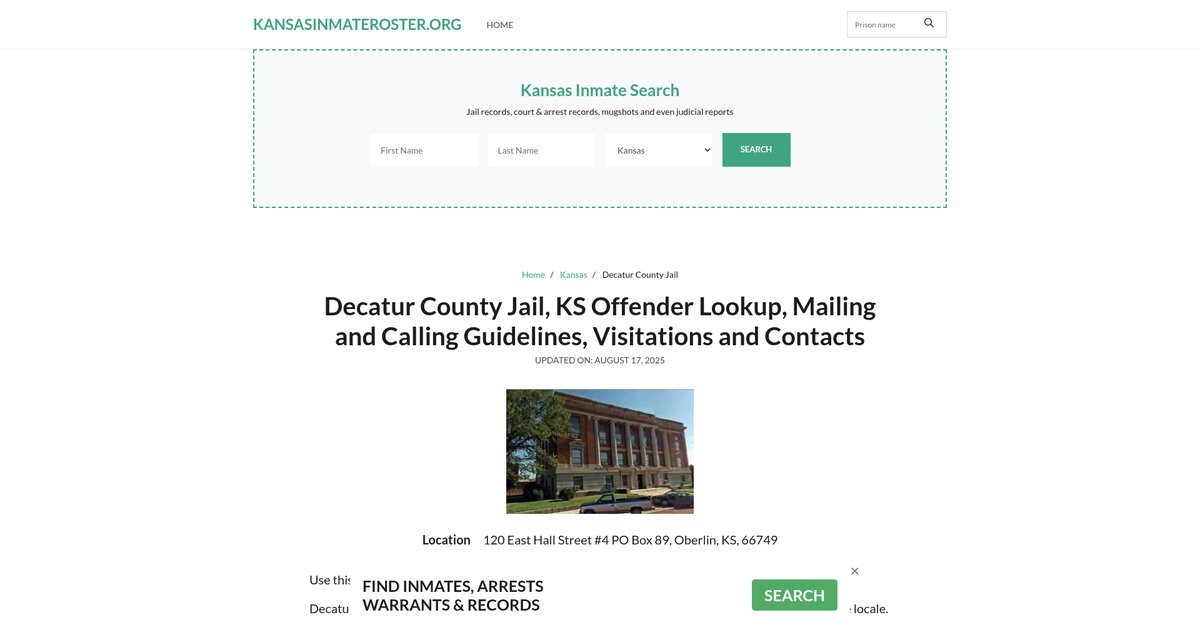 Preview of kansasinmateroster.org