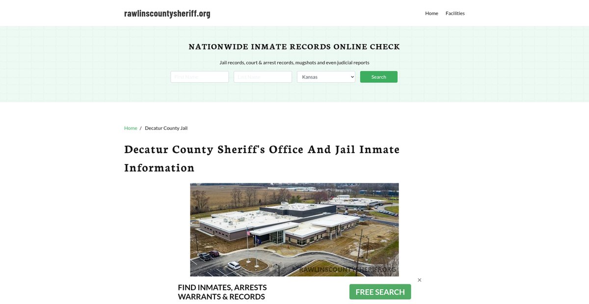 Preview of rawlinscountysheriff.org