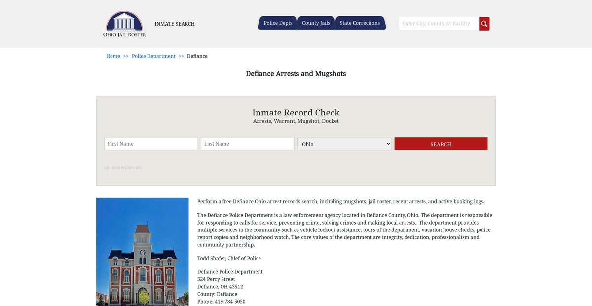 Preview of ohiojailroster.com