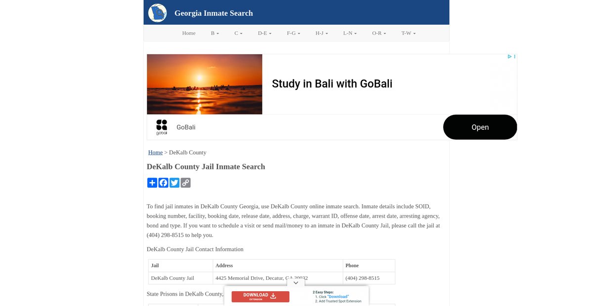 Preview of inmatesearchga.org