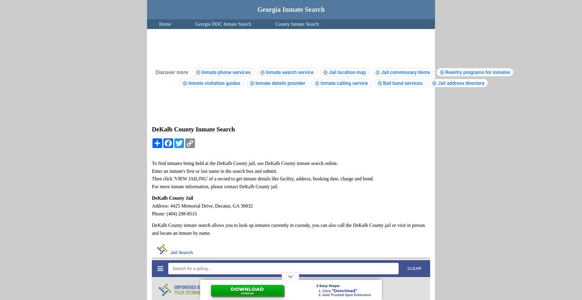 Preview of inmatesearchgeorgia.org
