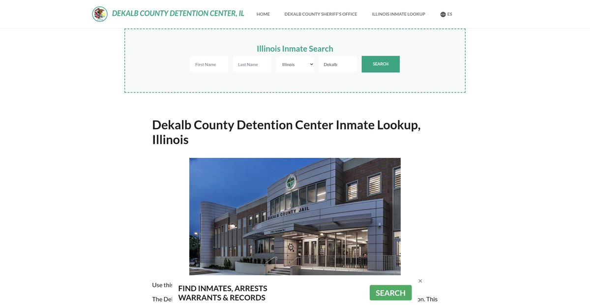Preview of dekalbcountydetentionil.org
