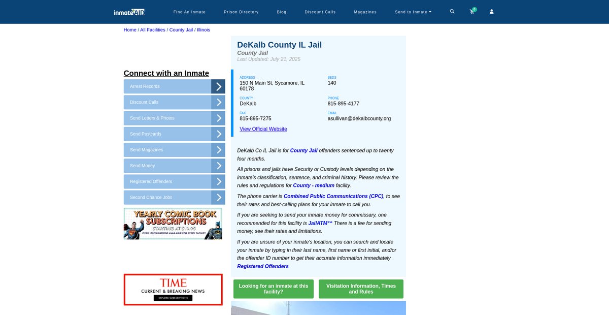 Preview of inmateaid.com
