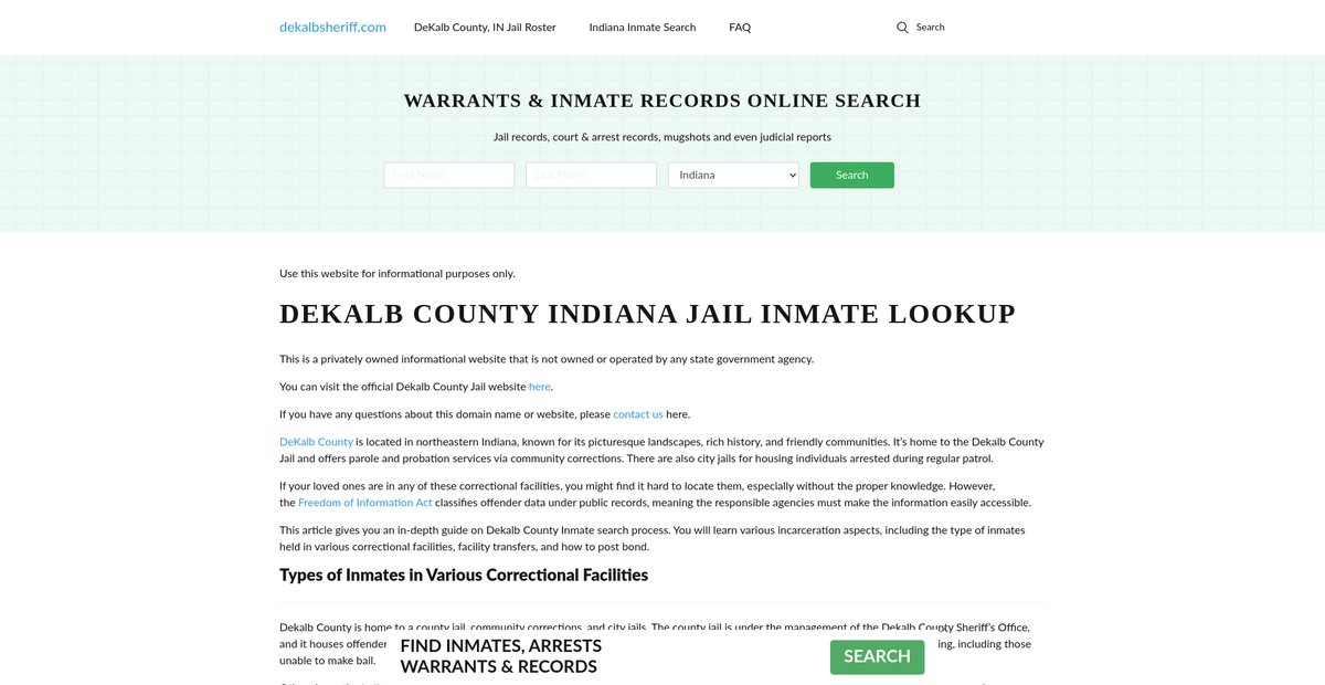 Preview of dekalbsheriff.com