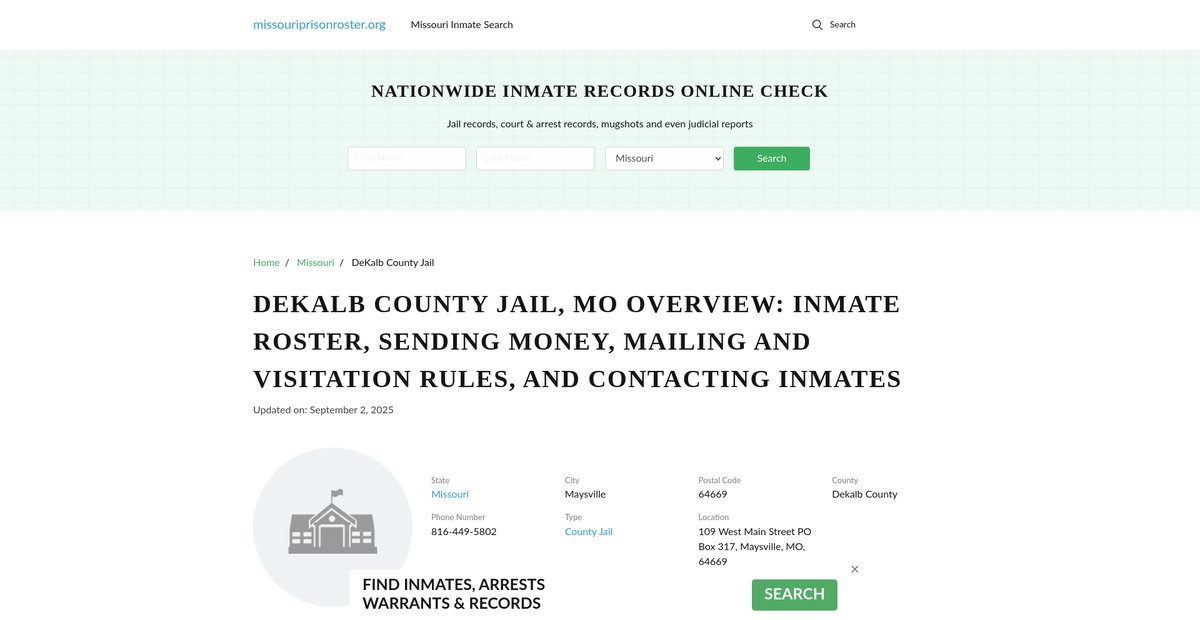 Preview of missouriprisonroster.org