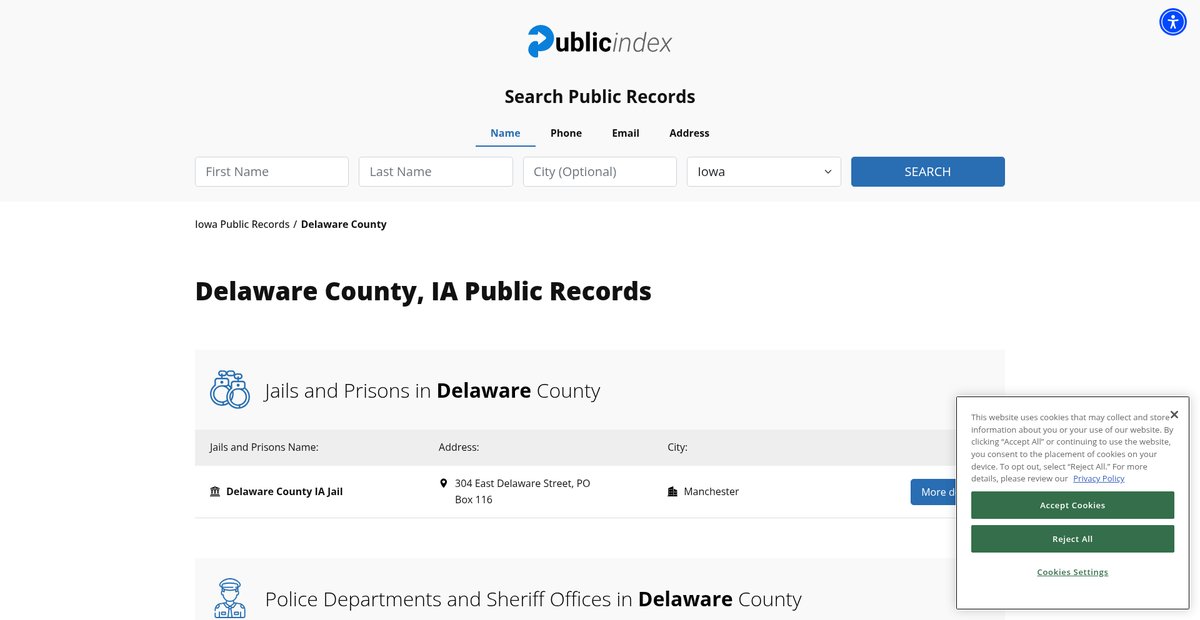 Preview of iowa.thepublicindex.org