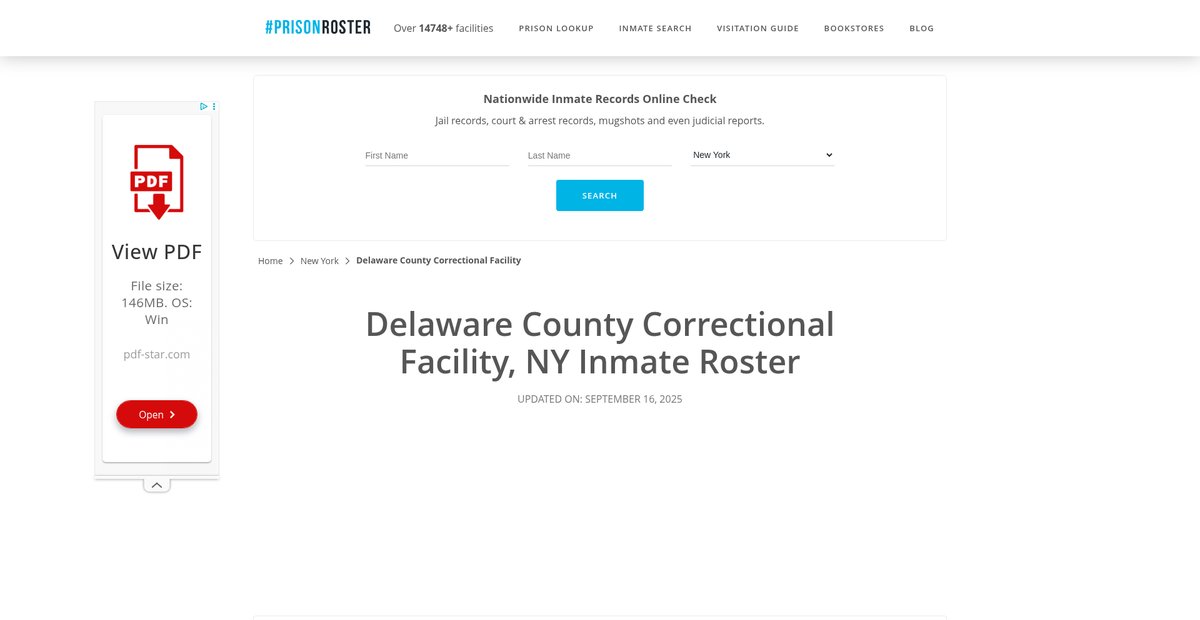 Preview of prisonroster.com