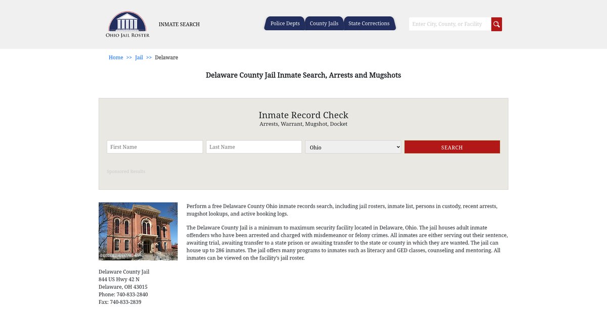 Preview of ohiojailroster.com