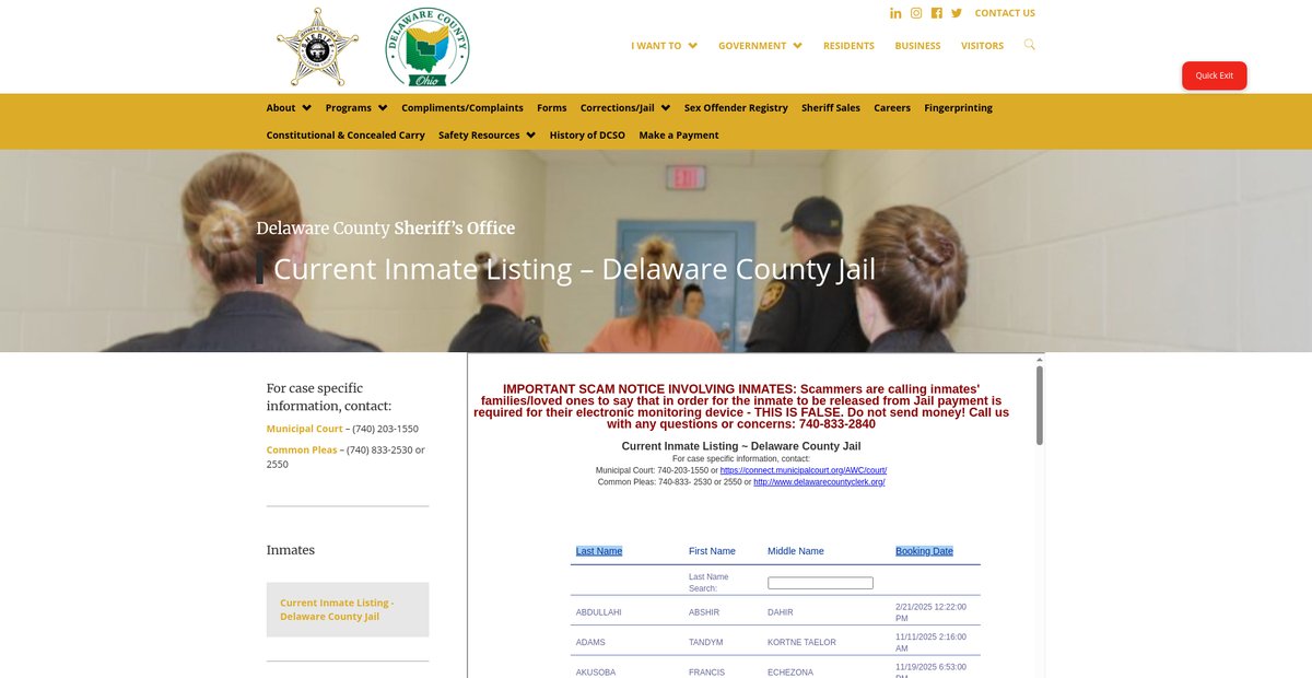 Preview of sheriff.co.delaware.oh.us