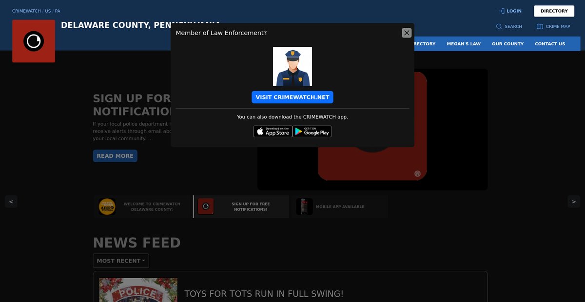 Preview of delaware.crimewatchpa.com