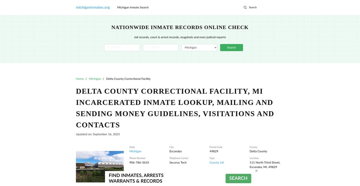 Preview of michiganinmates.org
