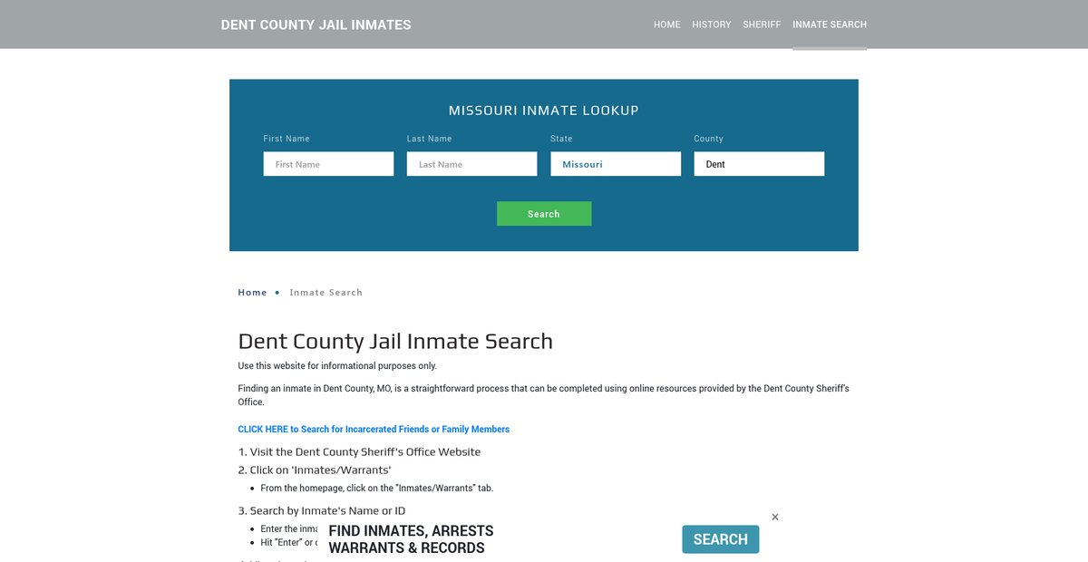 Preview of dentjailroster.org