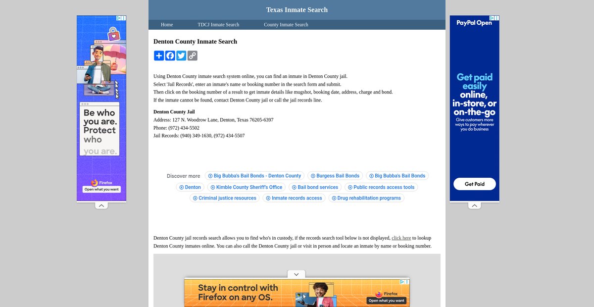 Preview of inmatesearchtexas.org