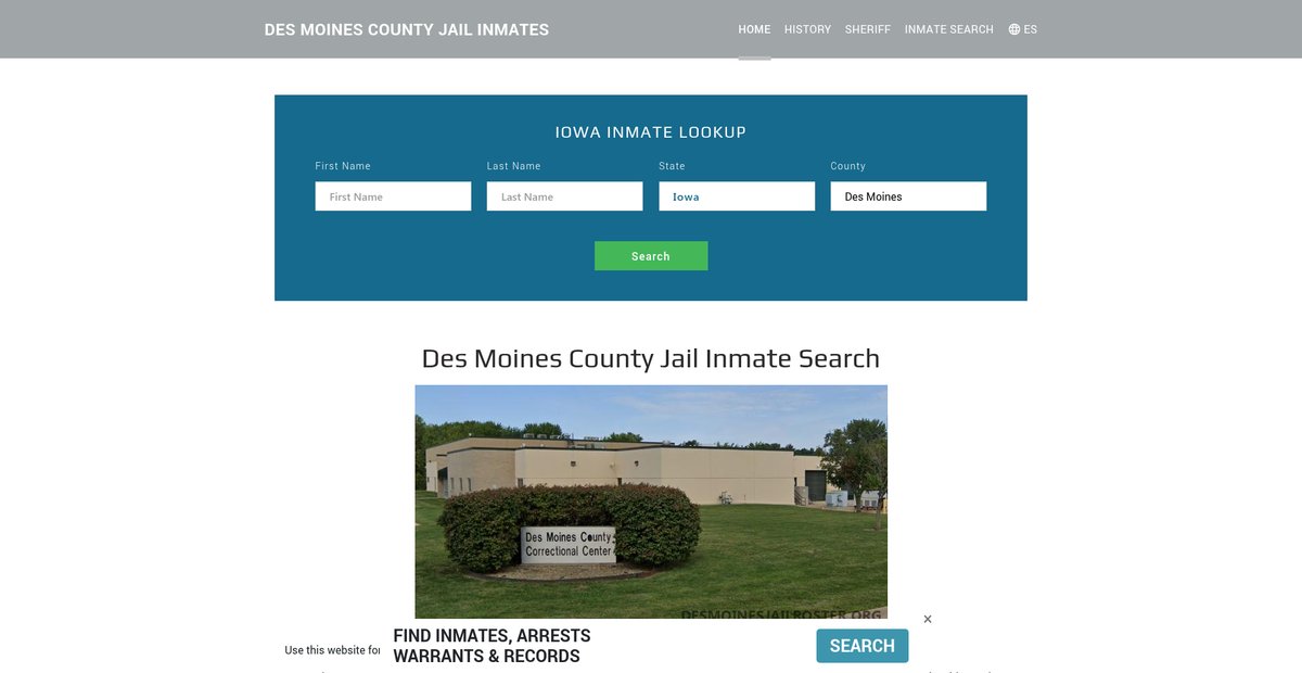Preview of desmoinesjailroster.org