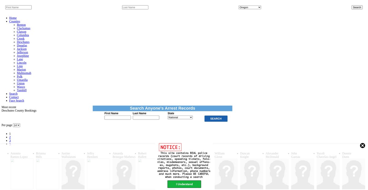 Preview of oregon.arrests.org