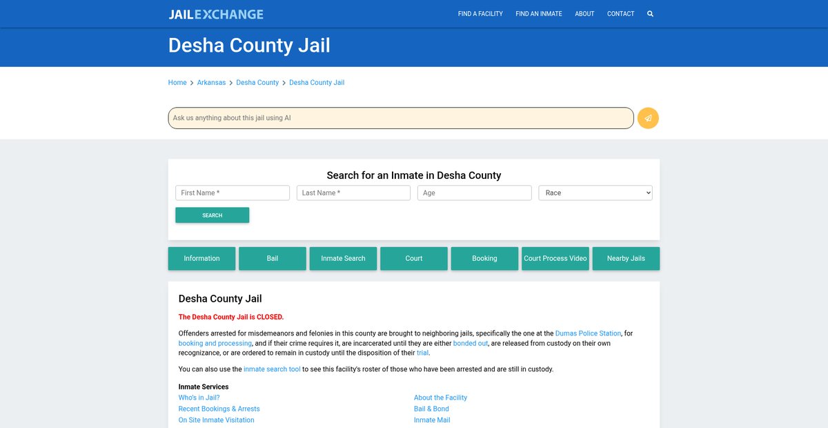 Preview of jailexchange.com