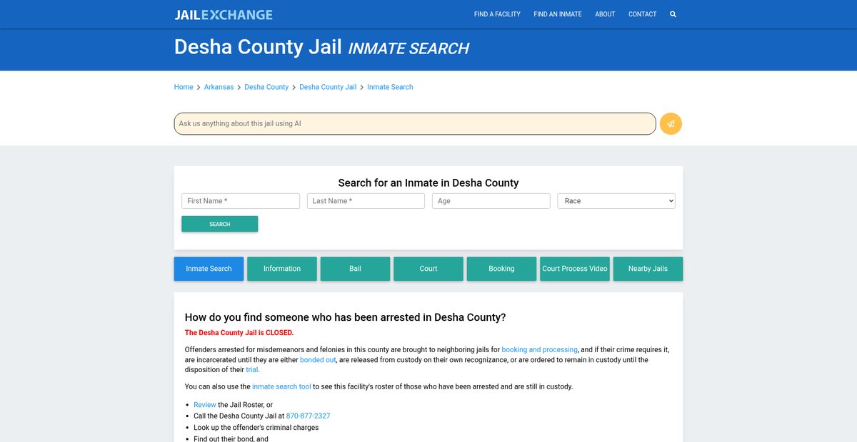 Preview of jailexchange.com