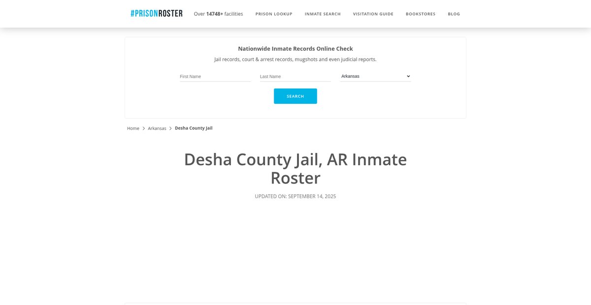 Preview of prisonroster.com