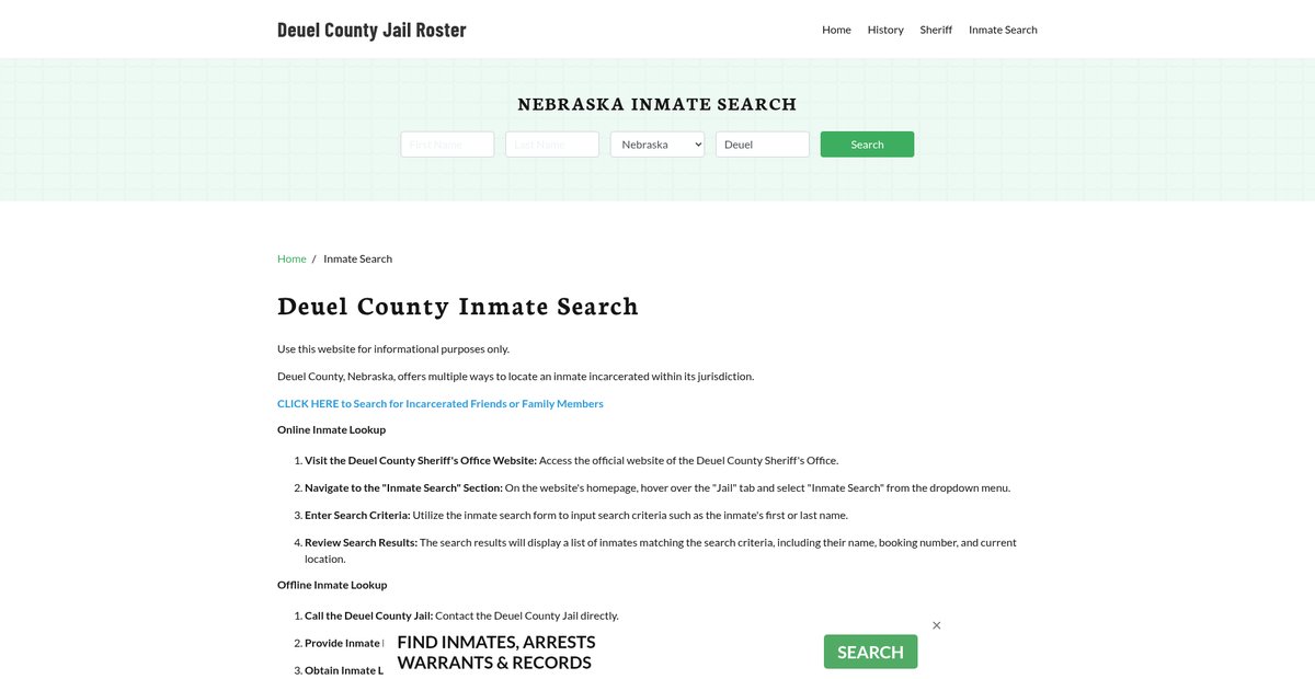 Preview of deuelcountyjail.org