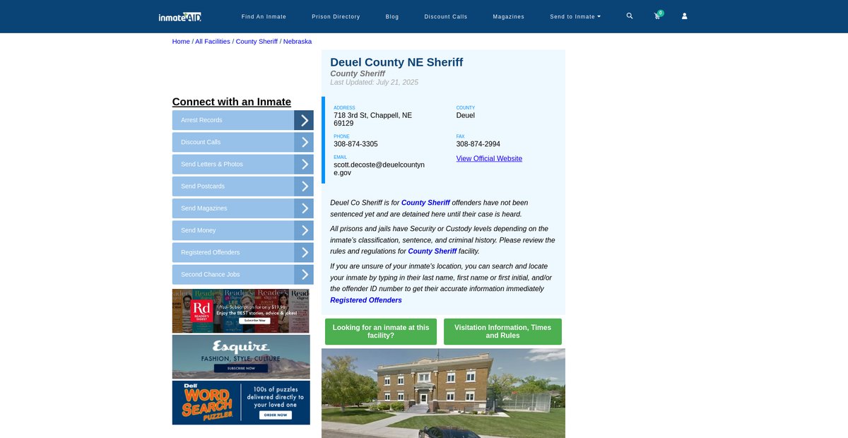 Preview of inmateaid.com