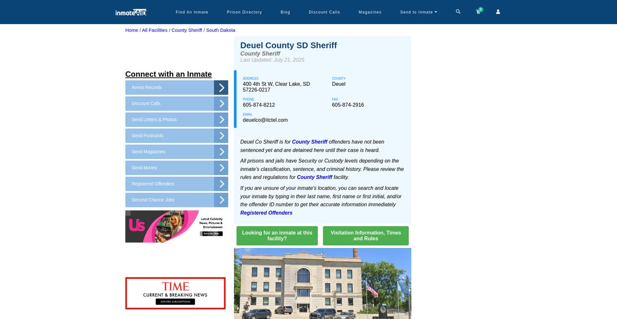 Preview of inmateaid.com