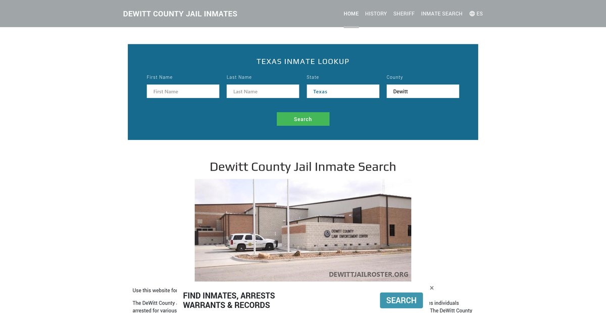Preview of dewittjailroster.org