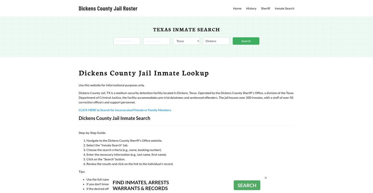 Preview of dickenscountyjail.org