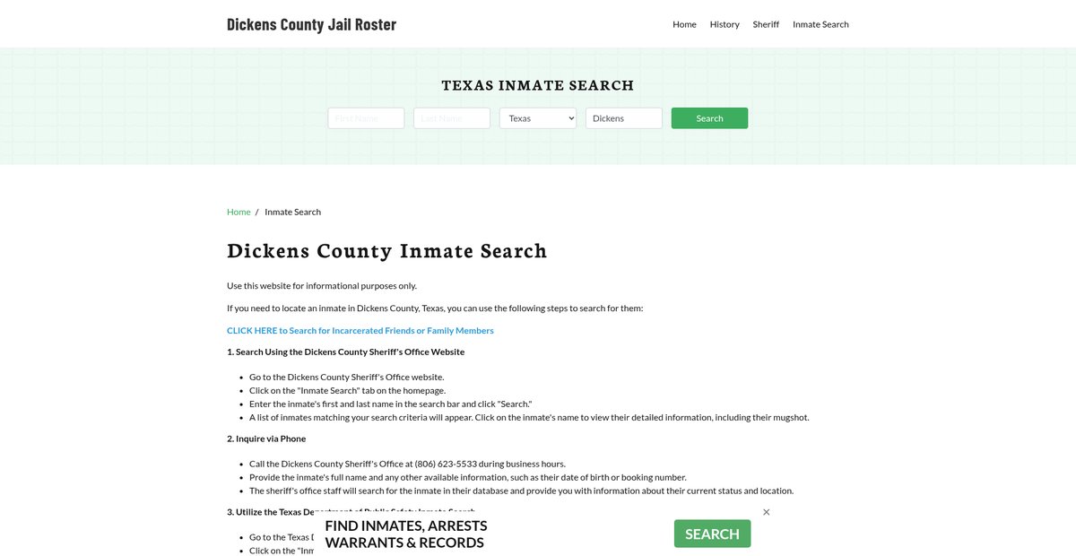 Preview of dickenscountyjail.org