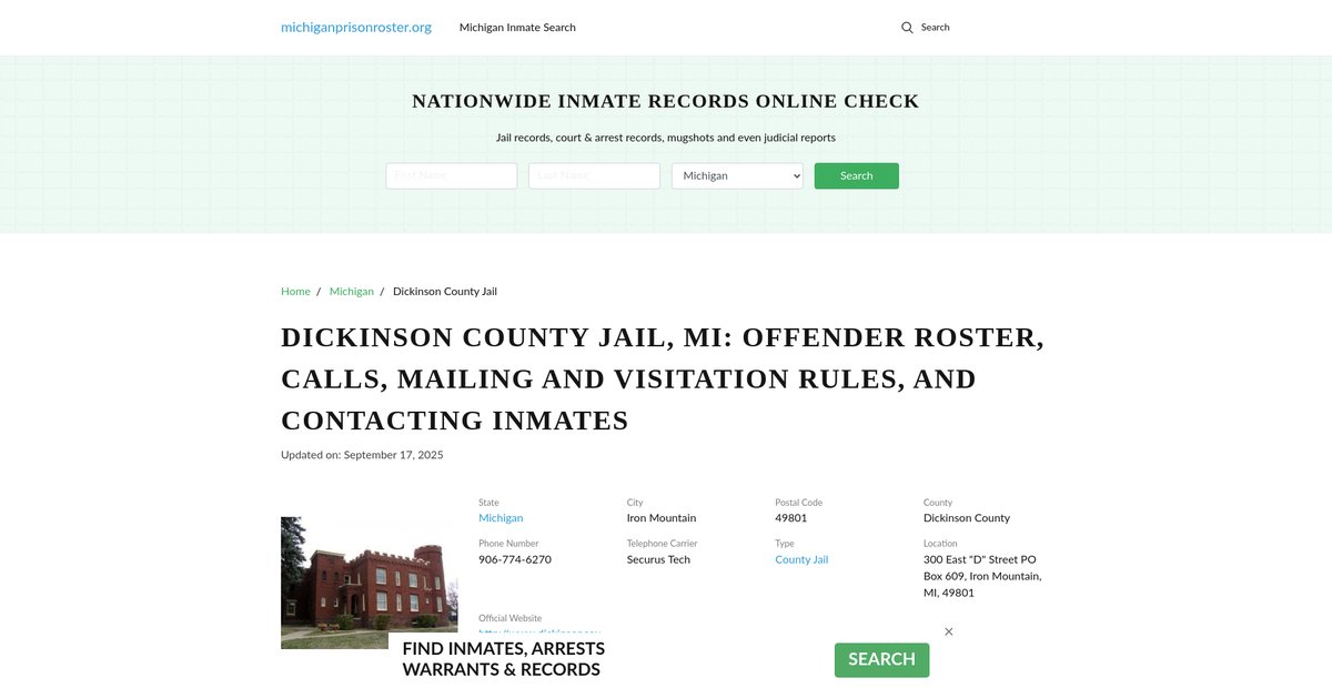 Preview of michiganprisonroster.org