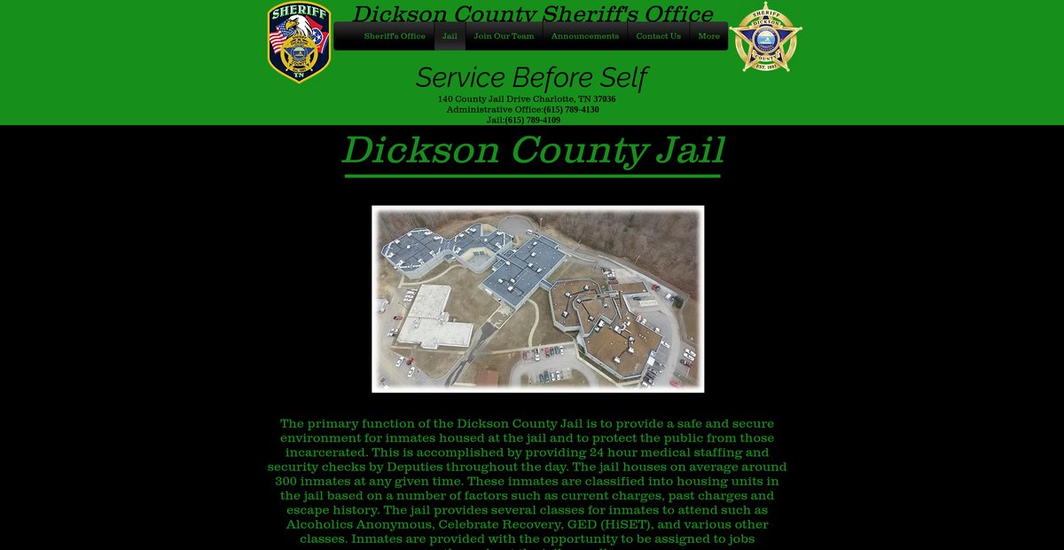 Preview of dicksoncountysheriff.org
