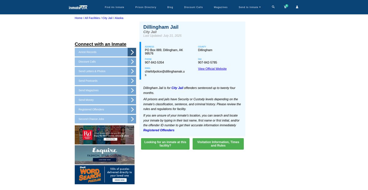 Preview of inmateaid.com
