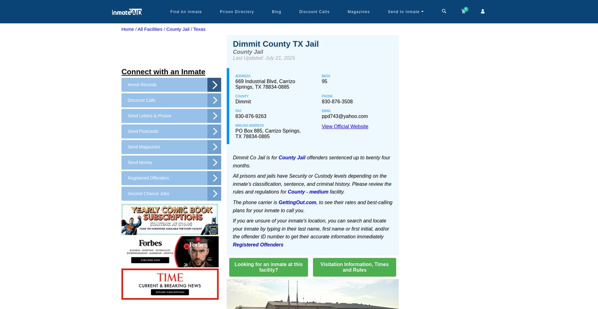 Preview of inmateaid.com
