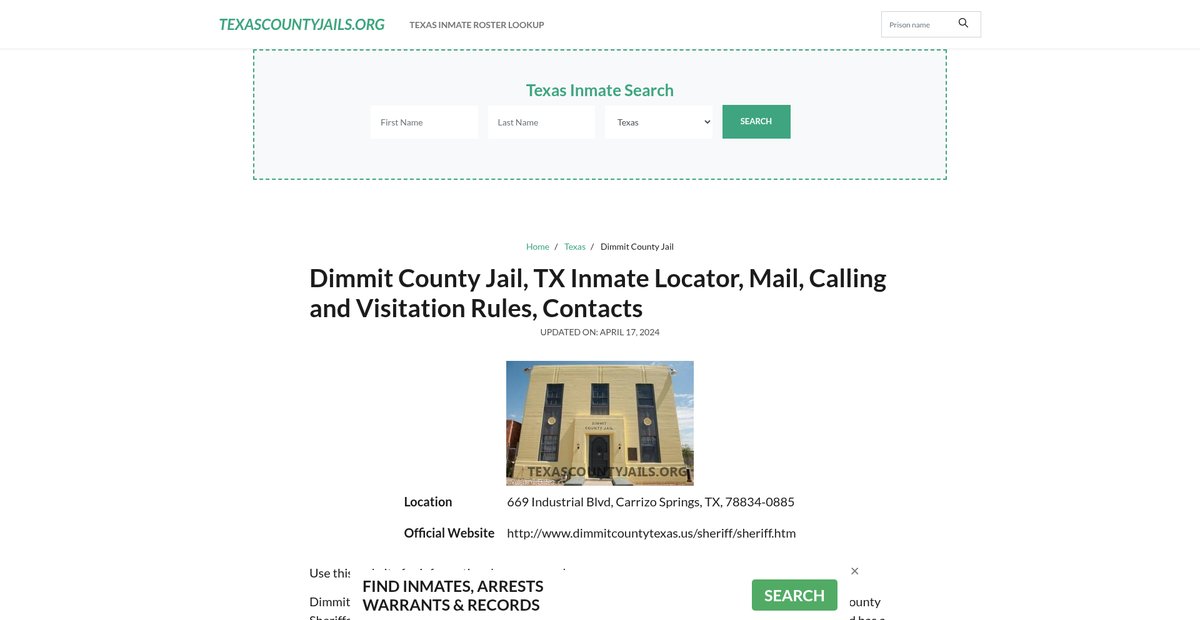 Preview of texascountyjails.org