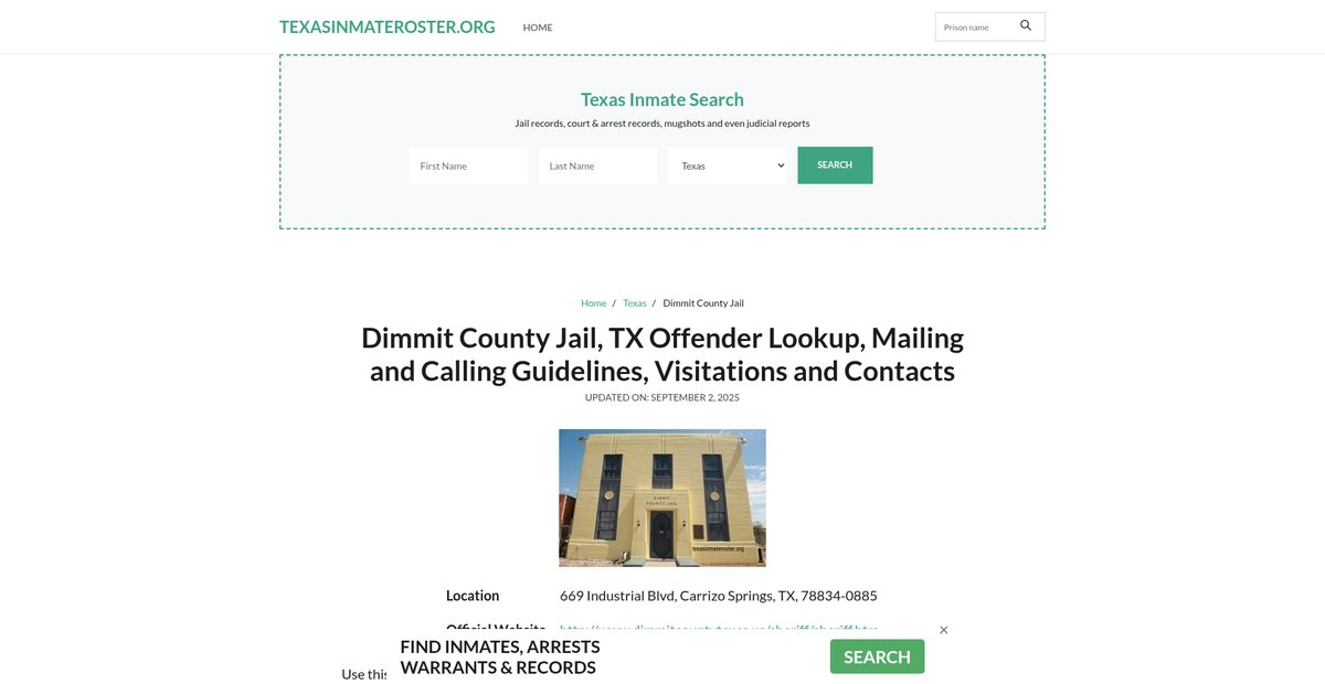 Preview of texasinmateroster.org