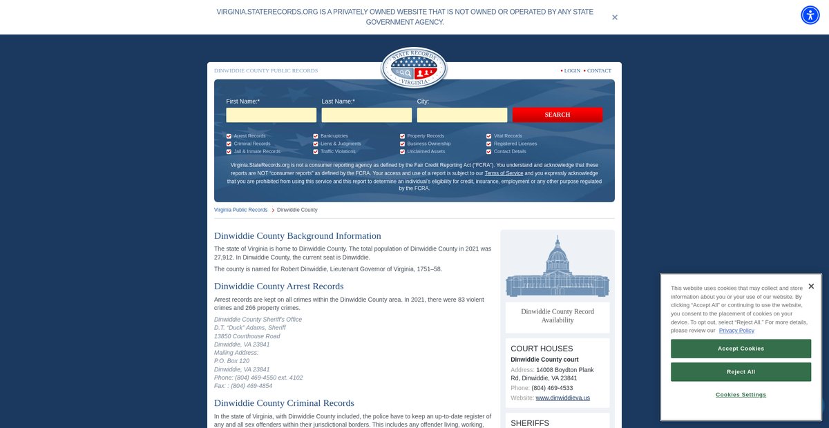 Preview of virginia.staterecords.org