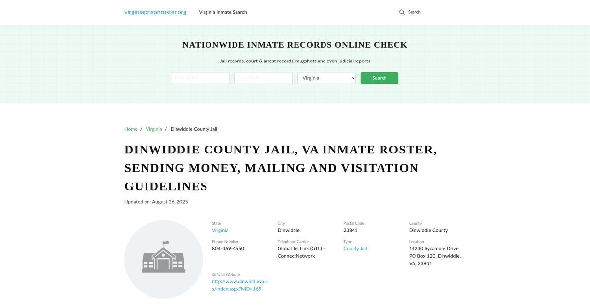 Preview of virginiaprisonroster.org