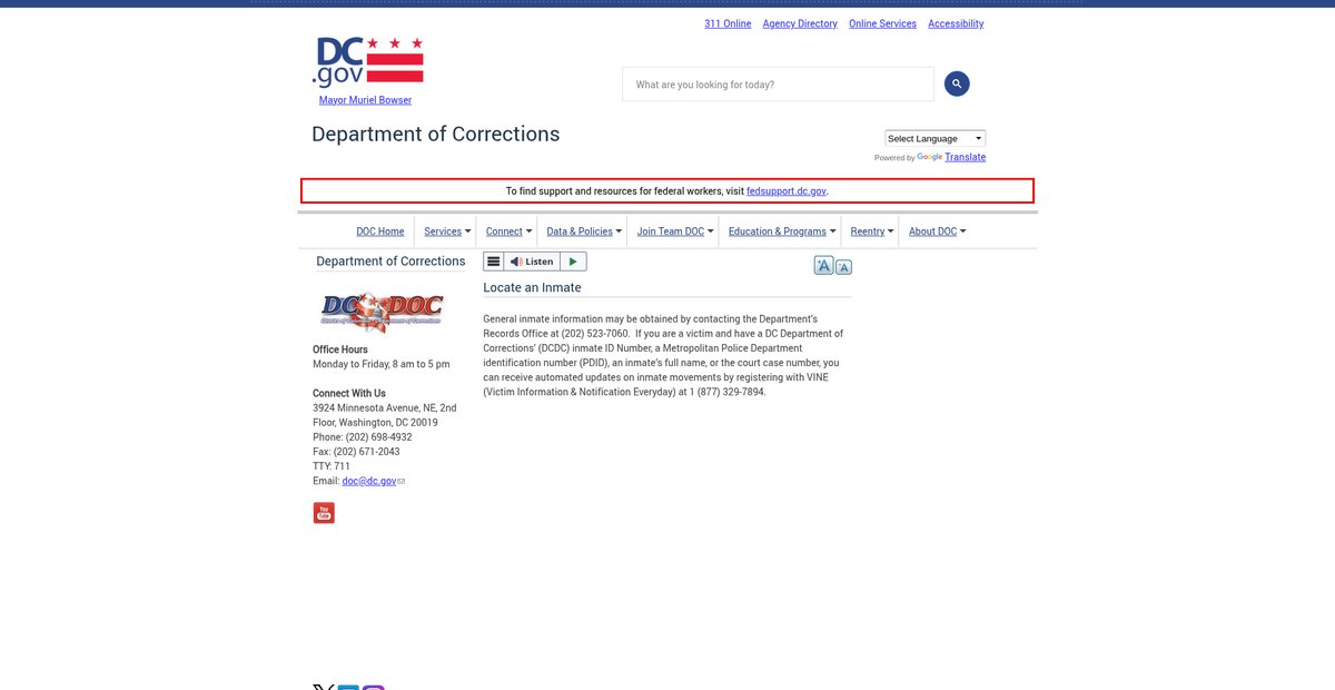 Preview of doc.dc.gov