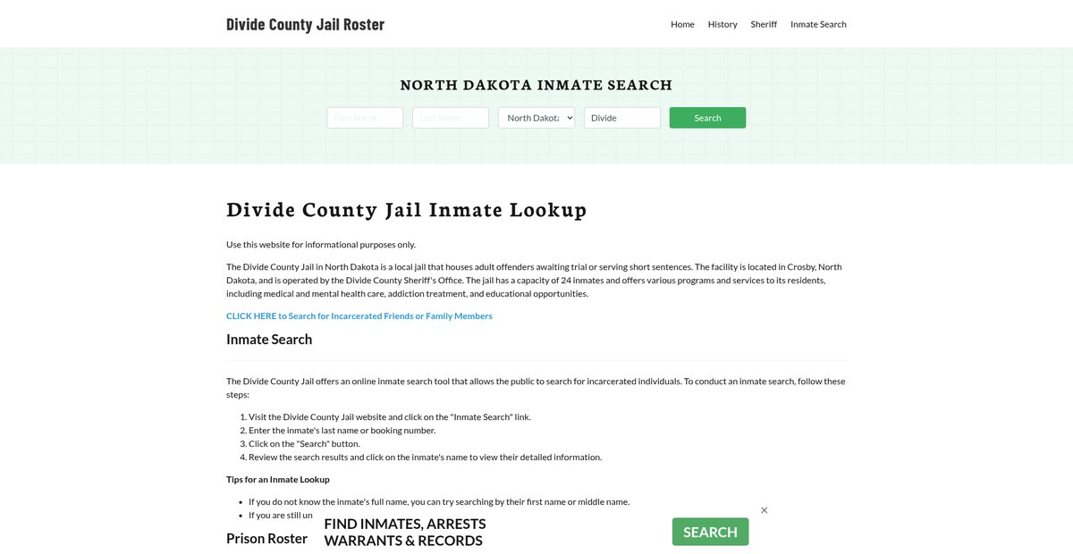 Preview of dividecountyjail.org