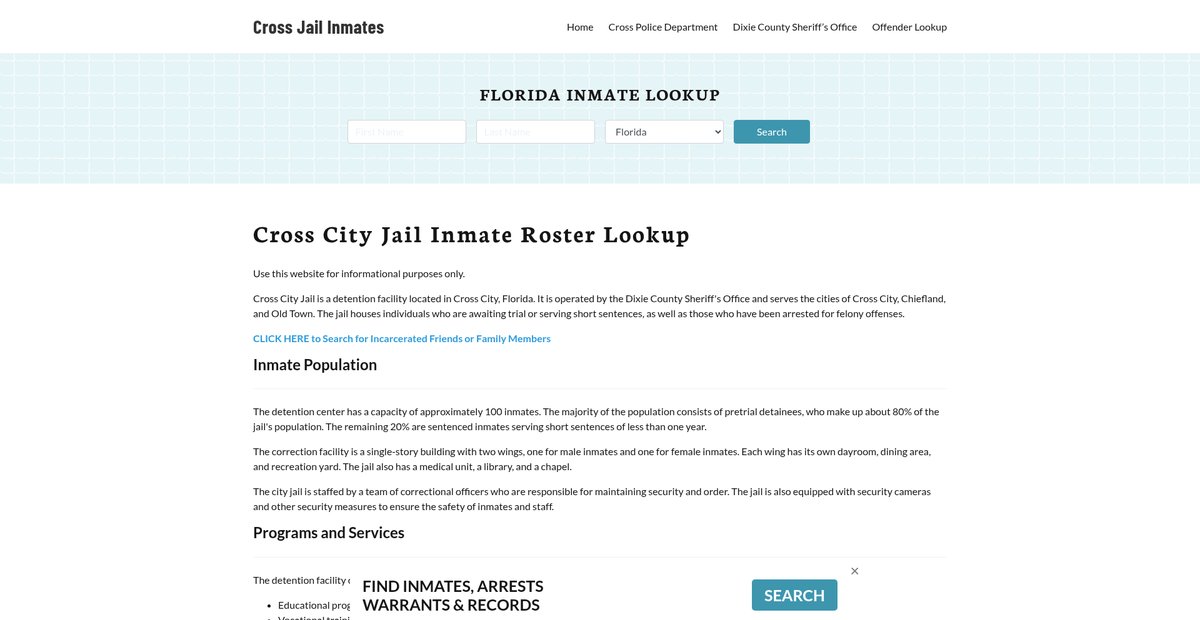 Preview of crosscityjail.org