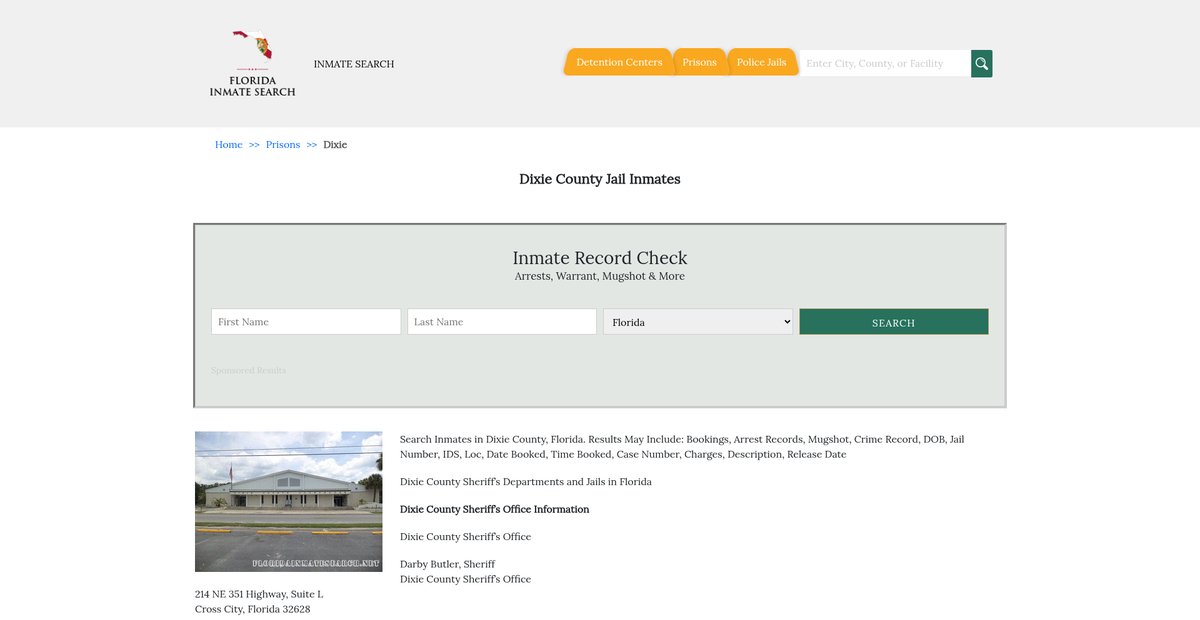 Preview of floridainmatesearch.net