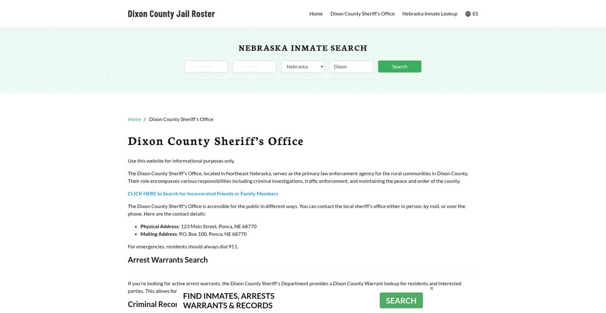 Preview of dixoncountyjail.org