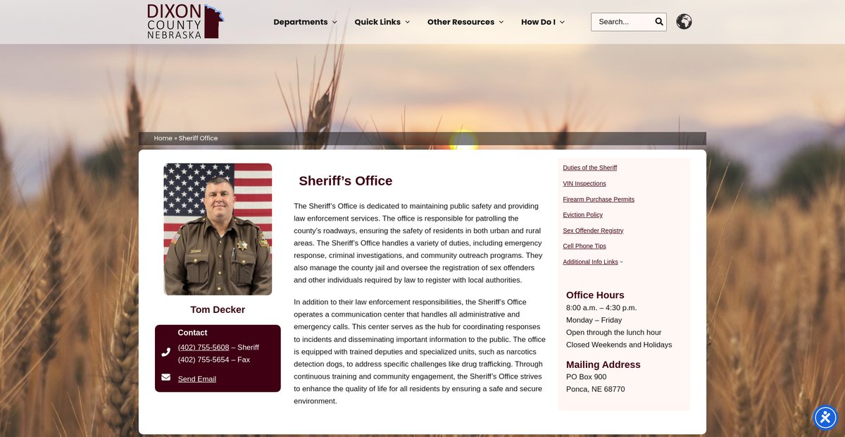 Preview of dixoncountyne.gov