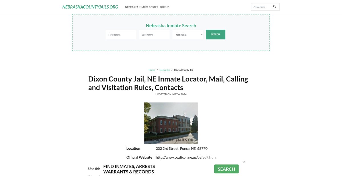 Preview of nebraskacountyjails.org