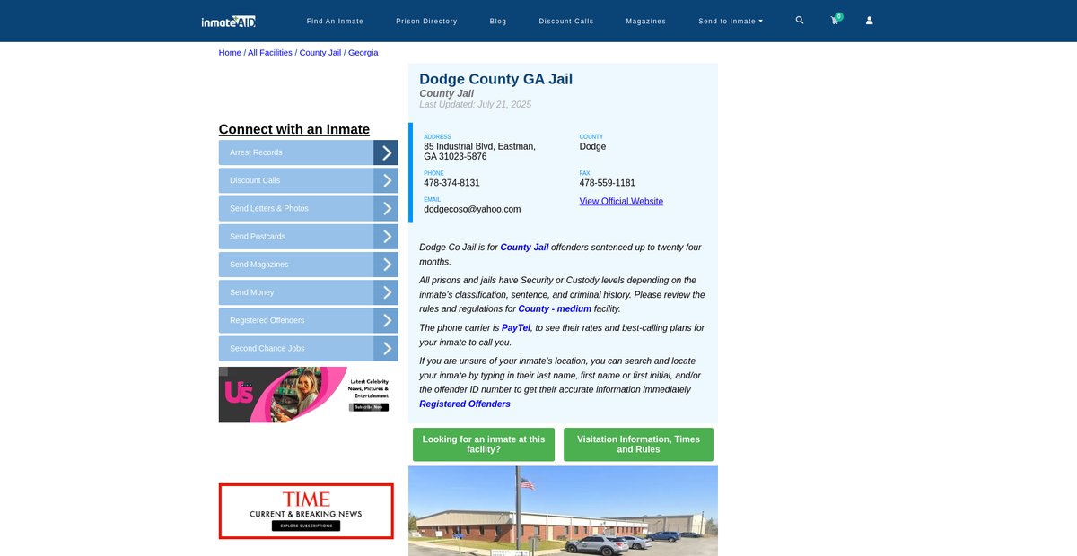 Preview of inmateaid.com