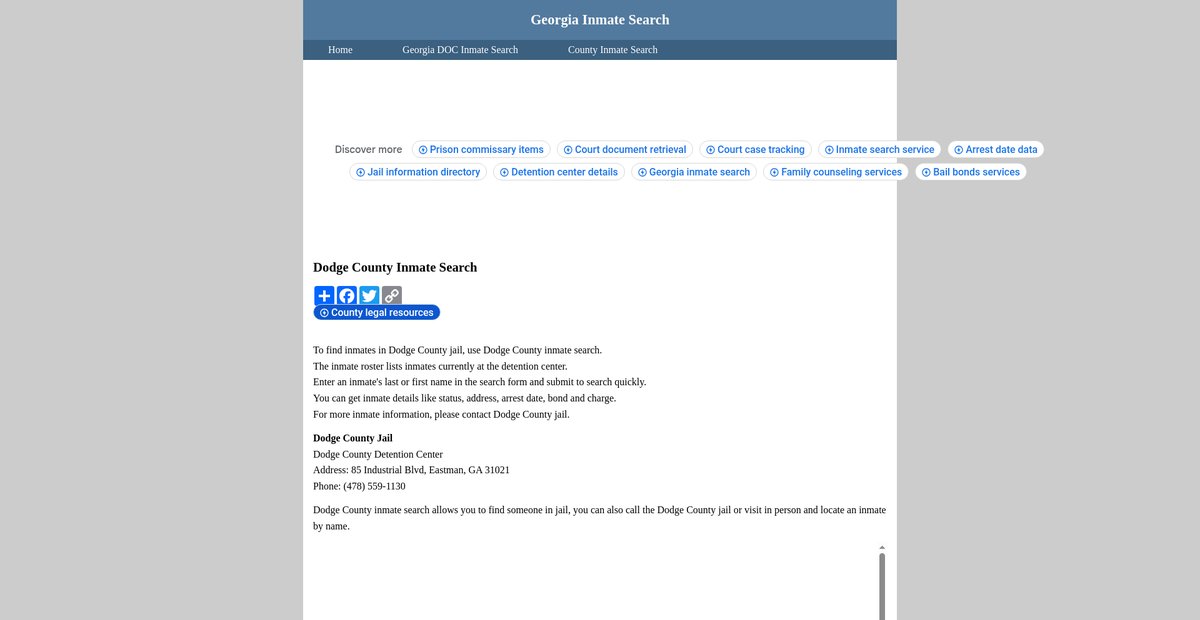 Preview of inmatesearchgeorgia.org