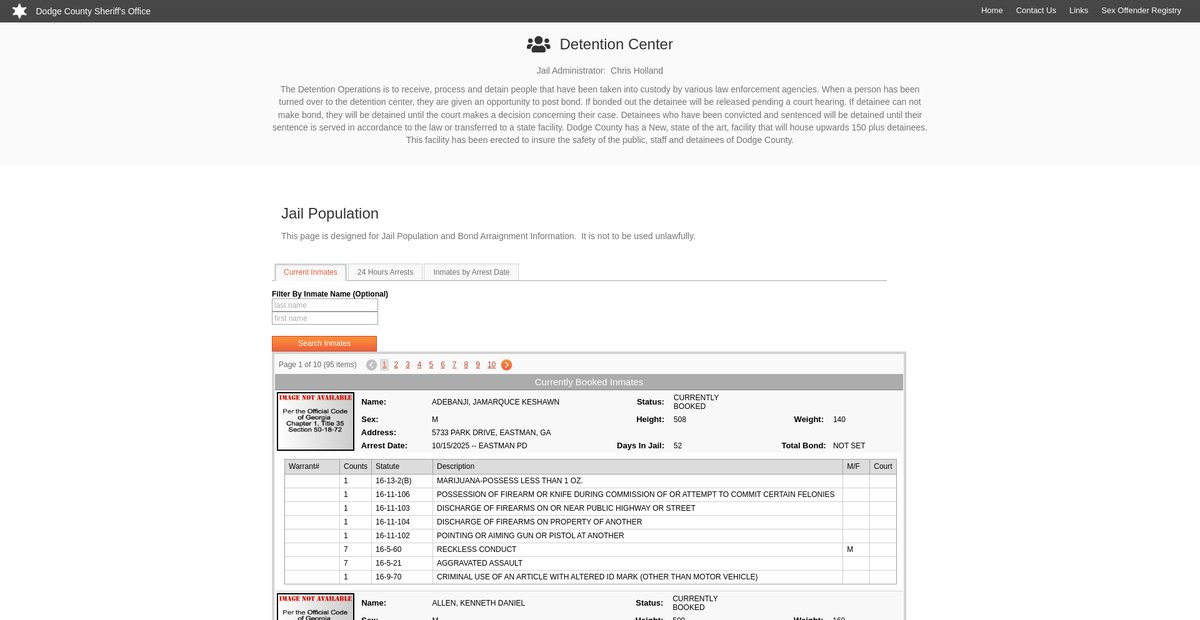 Preview of dodgecountysheriff.org