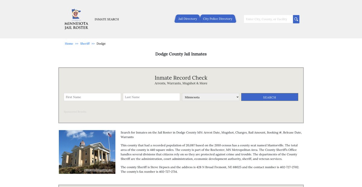 Preview of minnesotajailroster.com