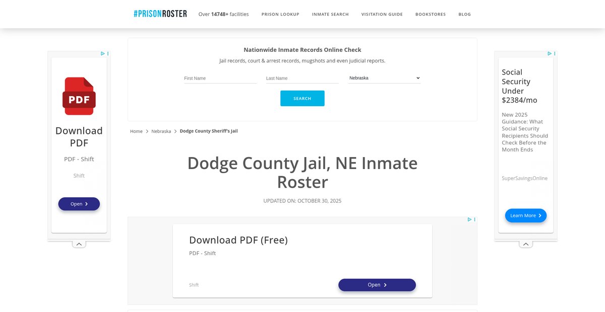 Preview of prisonroster.com