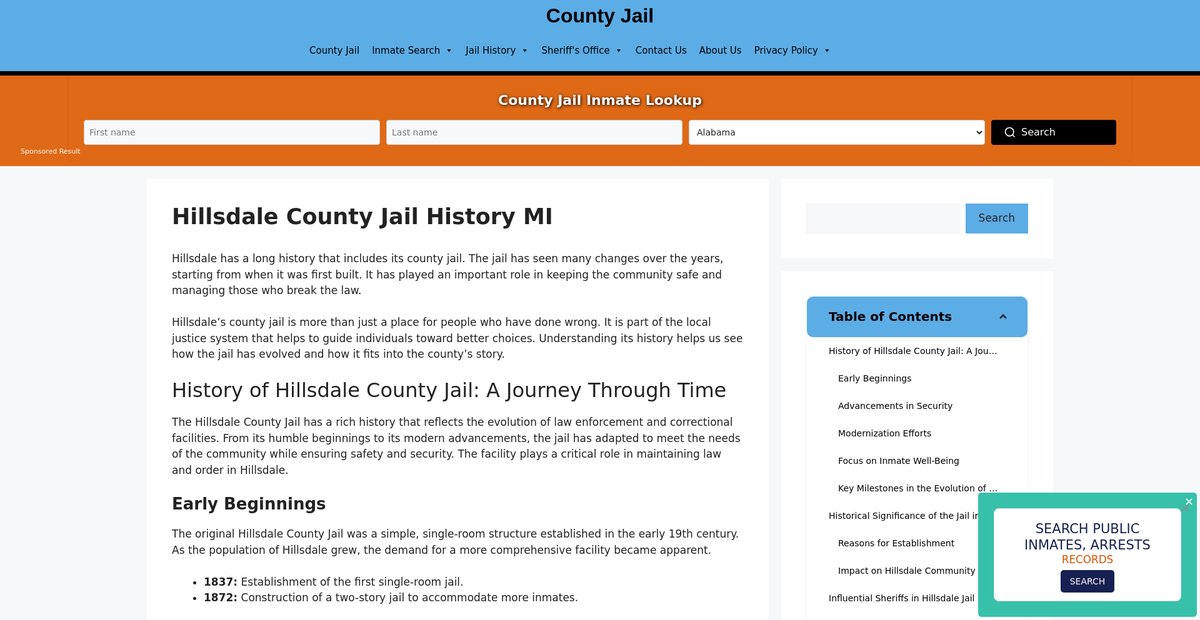 Preview of dodge.countyjail.org